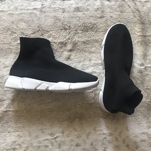 AKIRA Black Sock Sneakers NEW